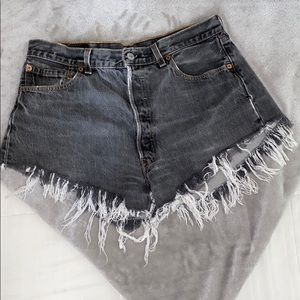 Levis Black Denim Shorts